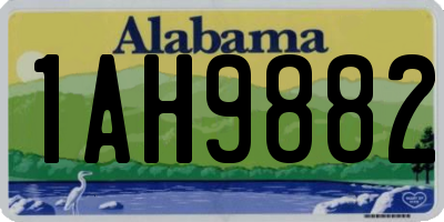 AL license plate 1AH9882
