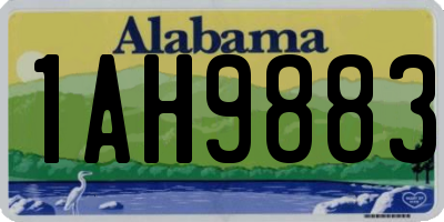 AL license plate 1AH9883
