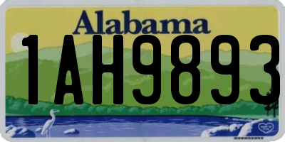 AL license plate 1AH9893
