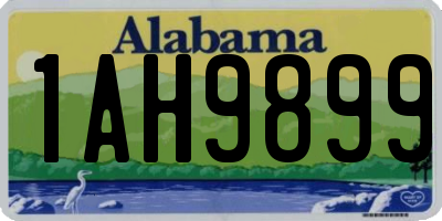 AL license plate 1AH9899