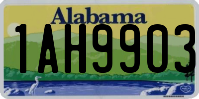 AL license plate 1AH9903