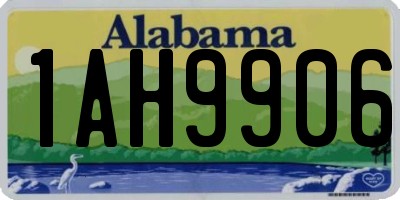 AL license plate 1AH9906