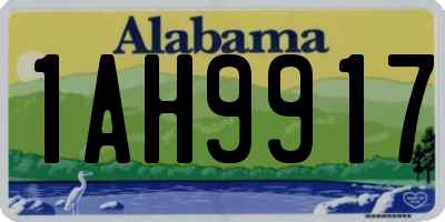 AL license plate 1AH9917