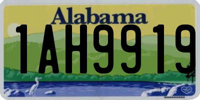 AL license plate 1AH9919