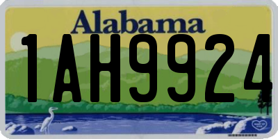AL license plate 1AH9924