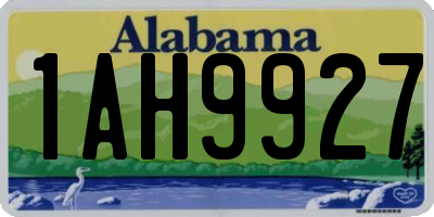 AL license plate 1AH9927