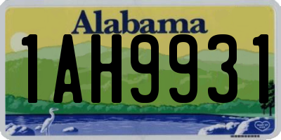 AL license plate 1AH9931