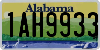 AL license plate 1AH9933