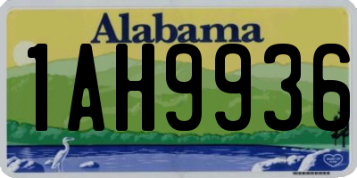 AL license plate 1AH9936
