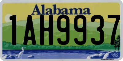 AL license plate 1AH9937