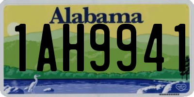 AL license plate 1AH9941