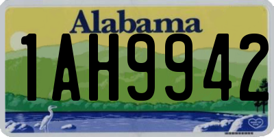 AL license plate 1AH9942