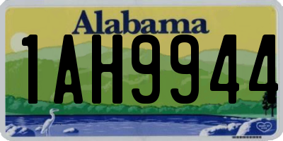 AL license plate 1AH9944