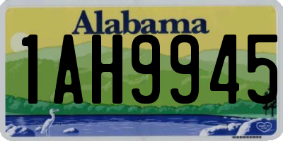 AL license plate 1AH9945