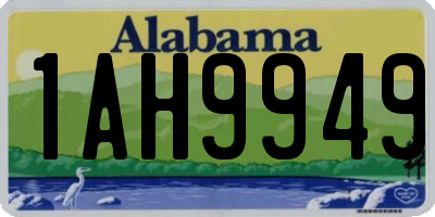 AL license plate 1AH9949