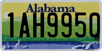 AL license plate 1AH9950