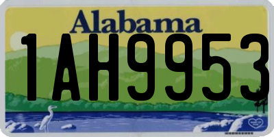 AL license plate 1AH9953