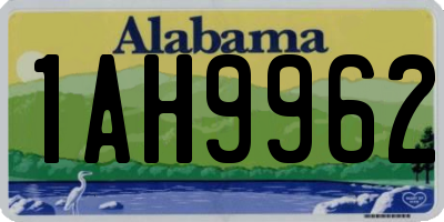 AL license plate 1AH9962