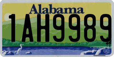 AL license plate 1AH9989