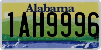 AL license plate 1AH9996