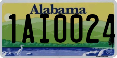 AL license plate 1AI0024