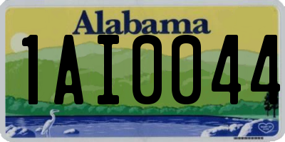 AL license plate 1AI0044