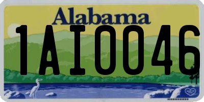 AL license plate 1AI0046
