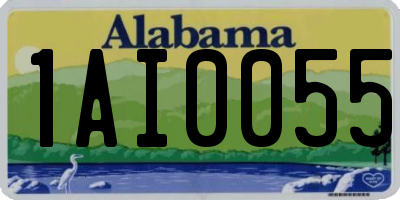 AL license plate 1AI0055