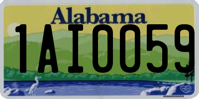 AL license plate 1AI0059