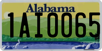 AL license plate 1AI0065