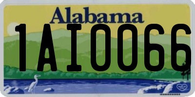 AL license plate 1AI0066