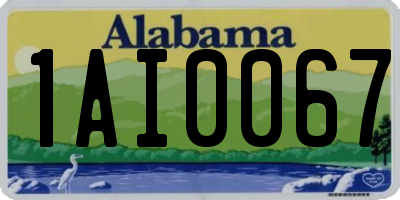 AL license plate 1AI0067