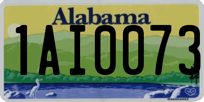 AL license plate 1AI0073