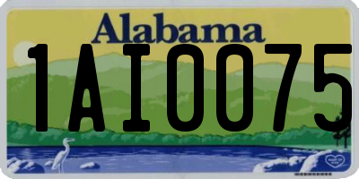 AL license plate 1AI0075