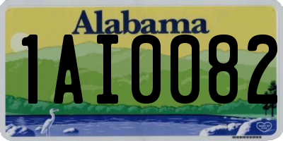 AL license plate 1AI0082