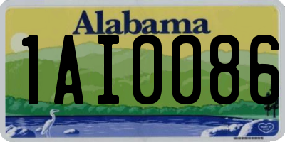 AL license plate 1AI0086