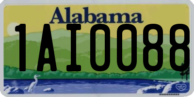 AL license plate 1AI0088