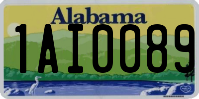 AL license plate 1AI0089