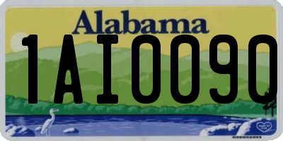 AL license plate 1AI0090