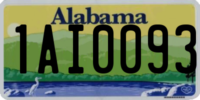 AL license plate 1AI0093