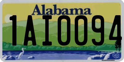 AL license plate 1AI0094