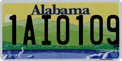 AL license plate 1AI0109