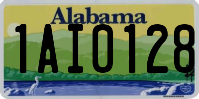 AL license plate 1AI0128