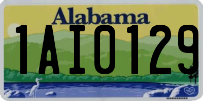 AL license plate 1AI0129