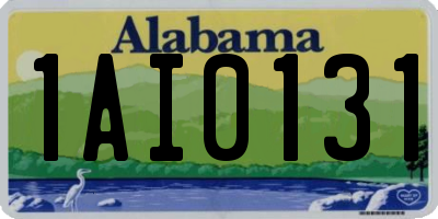 AL license plate 1AI0131