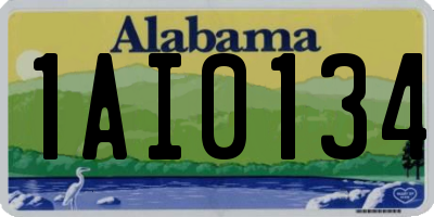 AL license plate 1AI0134