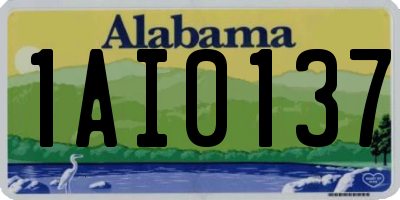 AL license plate 1AI0137