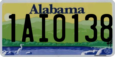 AL license plate 1AI0138