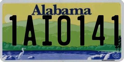 AL license plate 1AI0141