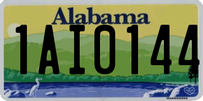 AL license plate 1AI0144
